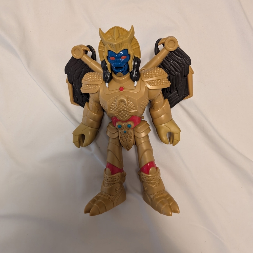 Fisher-Price Tan and Blue Action Figure Playset